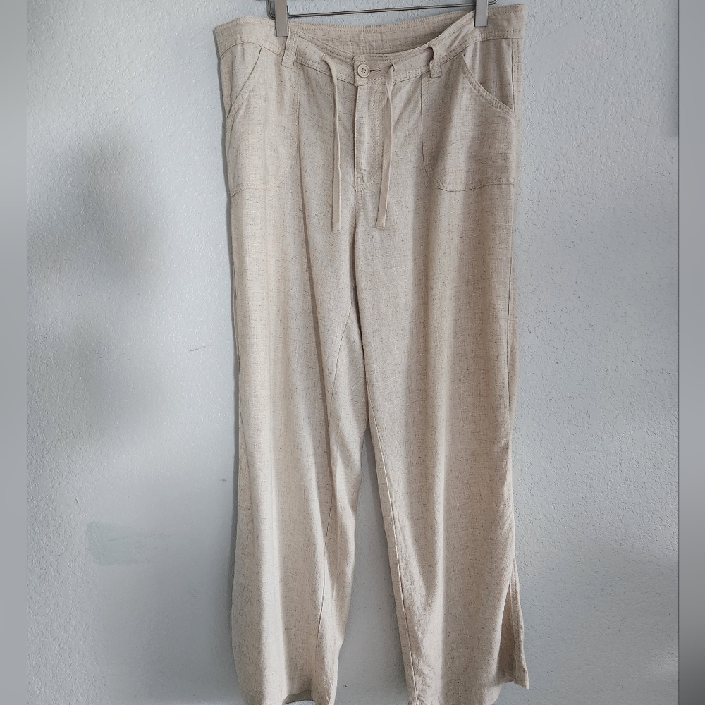 Divided Light Beige Linen Pants - image 2